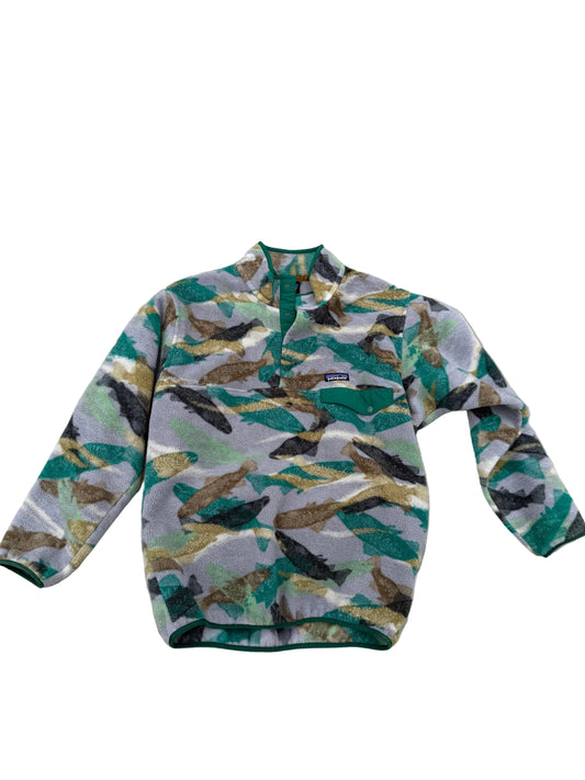 PATAGONIA SYNCHILLA Fleece Pullover Trout Jacket